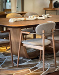 Load image into Gallery viewer, luxury wood dining table in a dining room setting