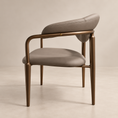 Charger l'image dans la visionneuse de la galerie, Astrid Dining Chair in Avela Leather and Still metal