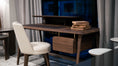 Charger l'image dans la visionneuse de la galerie, Wooden desk with chair in a room setting