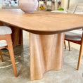 Load image into Gallery viewer, Wooden dining table with chairs in a modern living room setting
