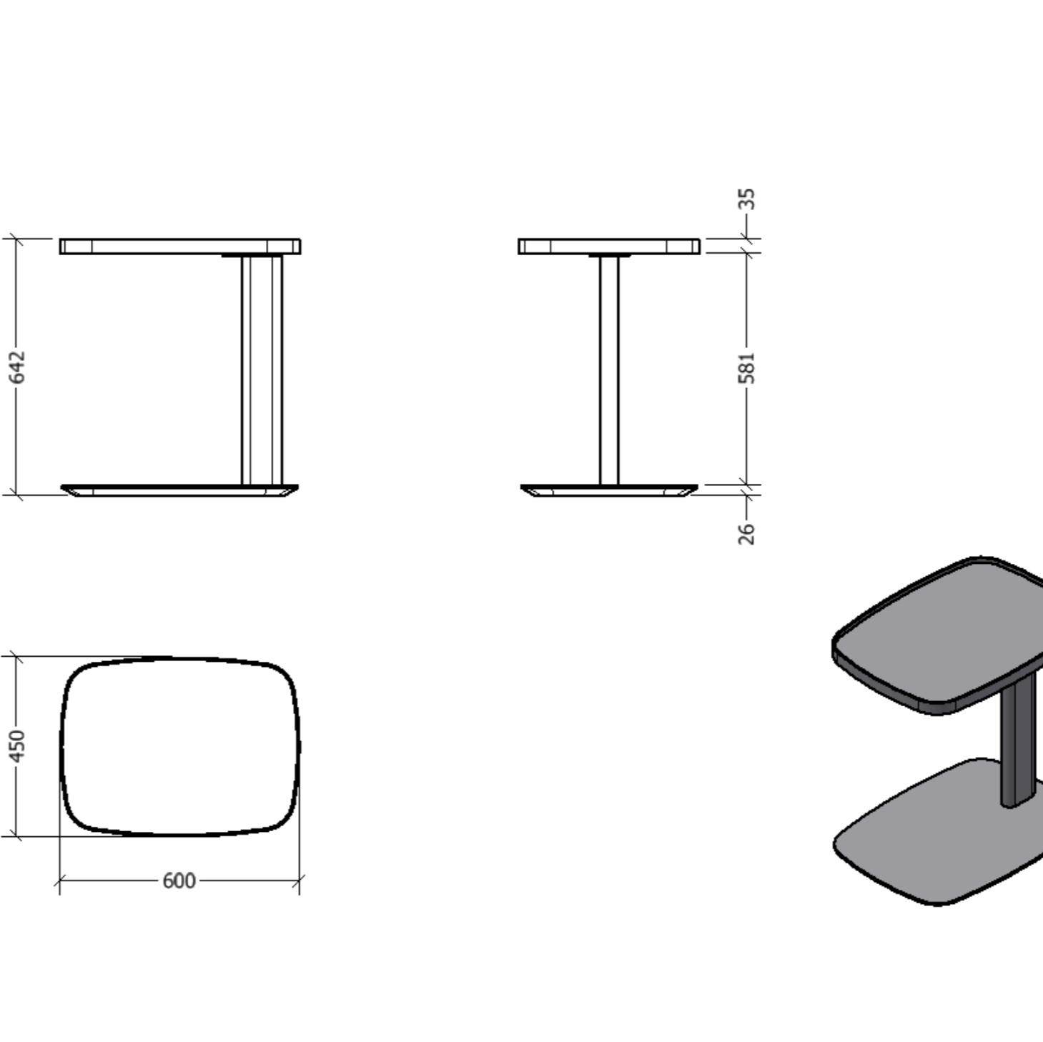 CHANEL SIDE TABLE
