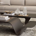 Load image into Gallery viewer, modern designer coffee table, gray finish