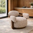 Charger l'image dans la visionneuse de la galerie, Modern armchair in a room with wooden floor and large windows