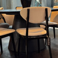 Load image into Gallery viewer, Riad Dining Chair in Black Lacquer and Fabric 152
