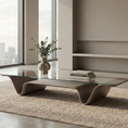 Load image into Gallery viewer, Modern living room with a stylish coffee table and large windows.