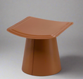 Load image into Gallery viewer, Brown stool with a square top on a white background
