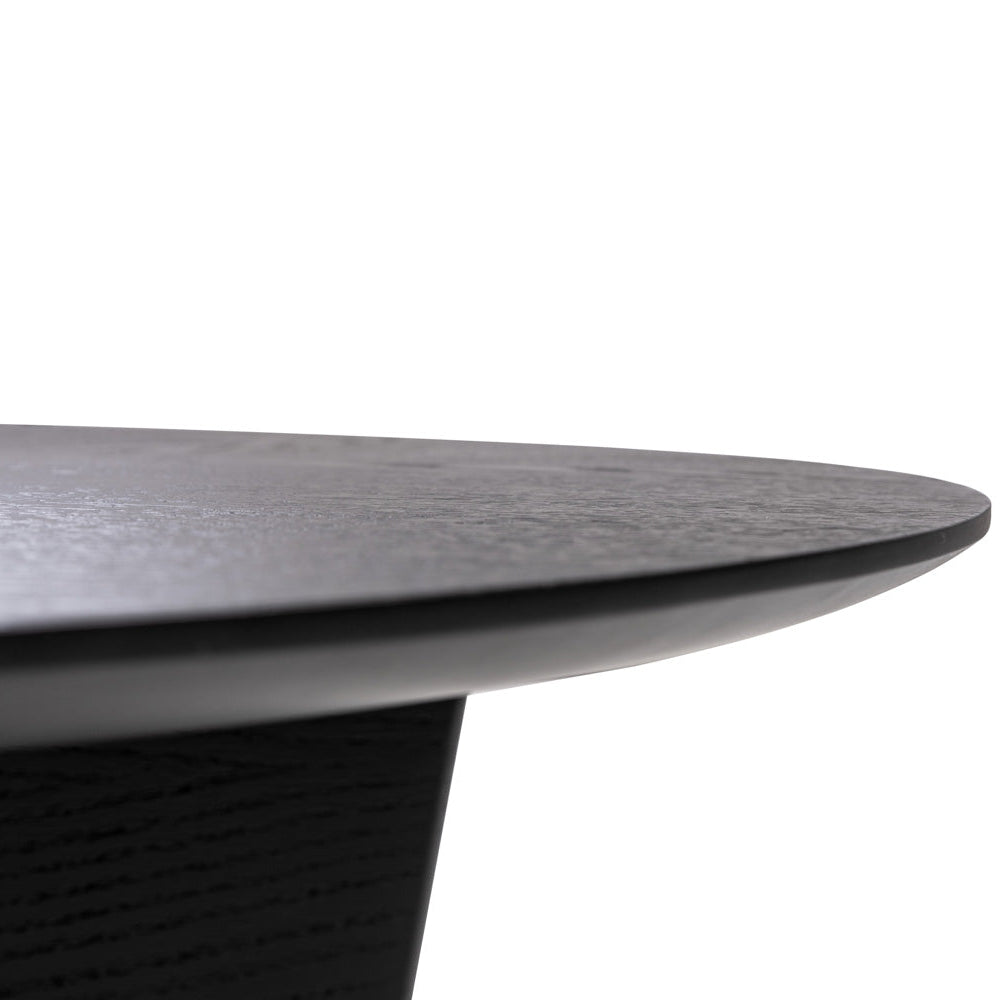 Close-up of a textured round table with a white background