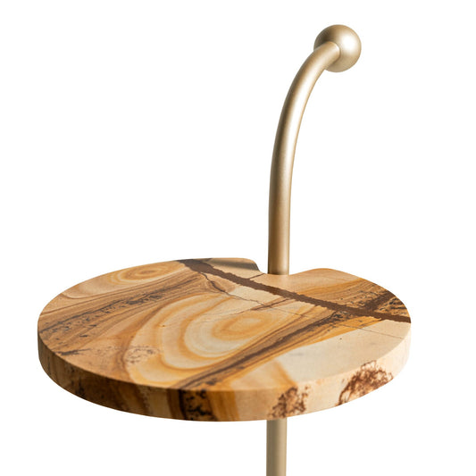 marble side table detail  on a white background