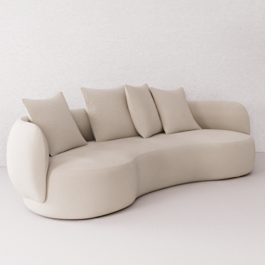 Sintonia Curved Sofa 4-Seater Full Backrest 112"