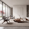 Load image into Gallery viewer, Modern living room with minimalistic furniture and large windows.
