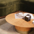 Load image into Gallery viewer, Close-up of a coffee table in oak finish
